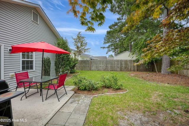 1182 Amber Pines Dr, Leland, NC 28451 - view of yard featuring a patio area and outdoor dining space