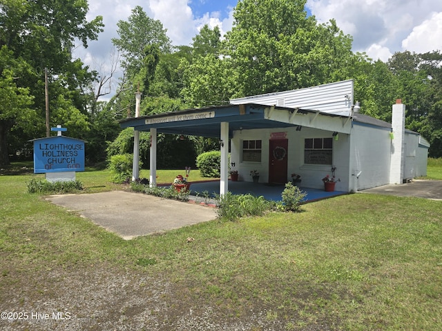 219 Poplar Neck Rd, Edenton, NC 27932 - exterior space with an attached carport