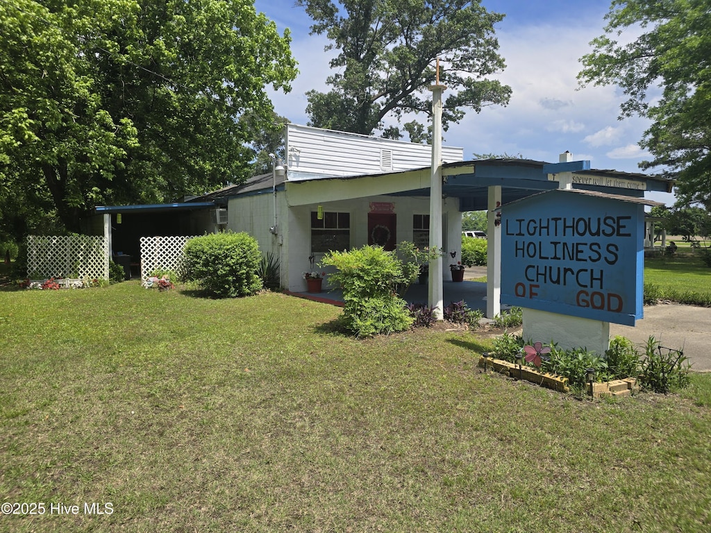 219 Poplar Neck Rd, Edenton, NC 27932 - community sign featuring a lawn