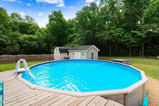 208 N Woodridge Dr, Pikeville, NC 27863 - view of pool with a deck