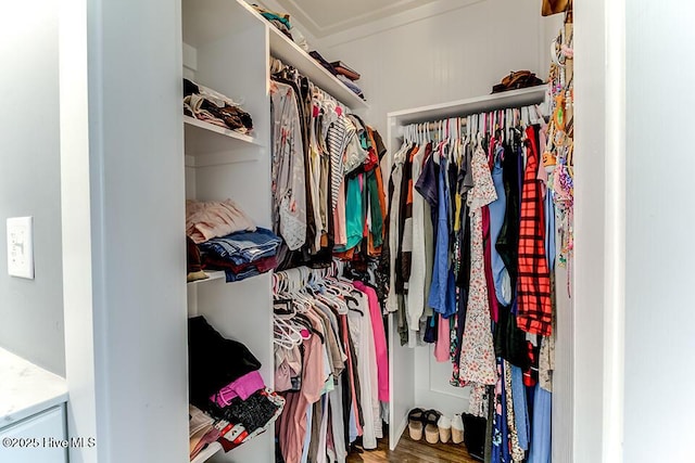 4838 Stillwell Rd, Wilmington, NC 28412 - walk in closet with wood finished floors