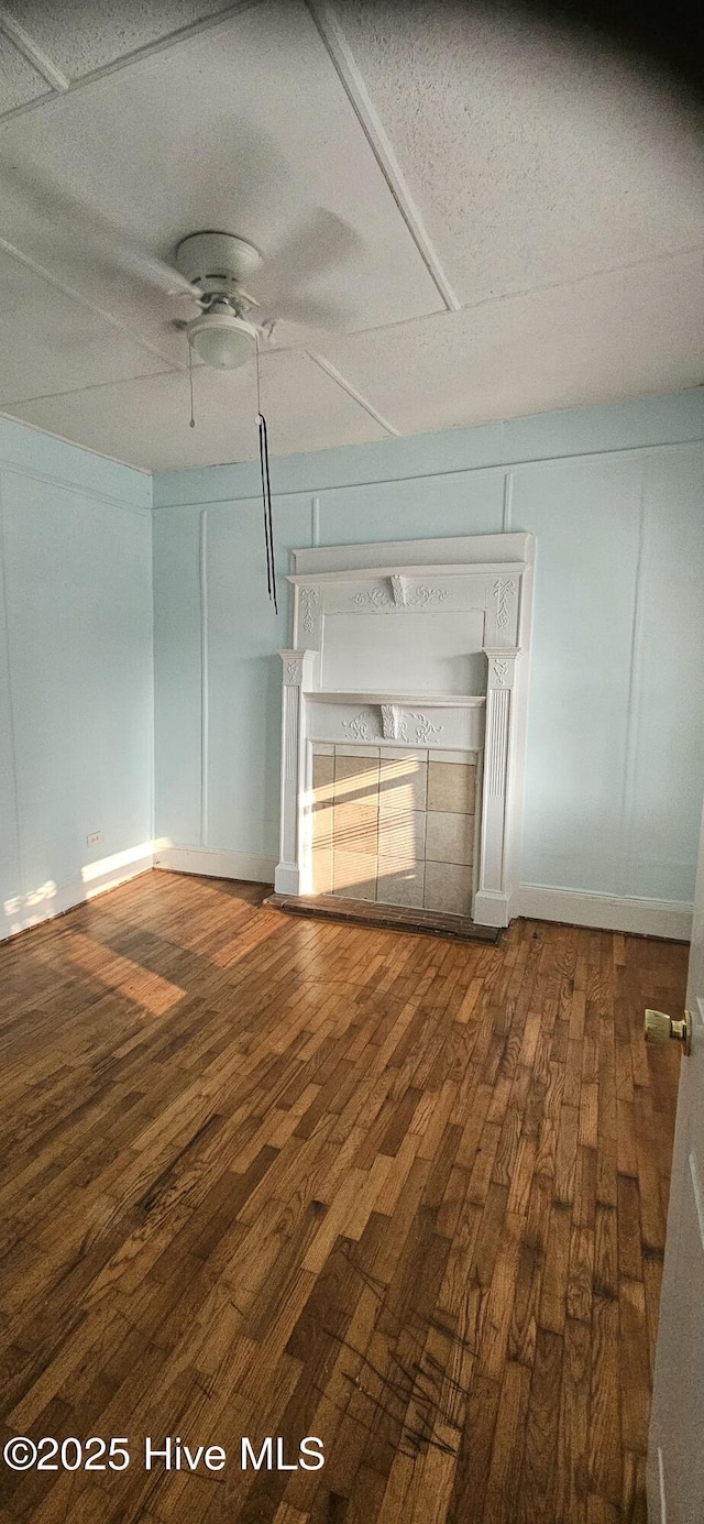 1205 S 7th St, Wilmington, NC 28401 - spare room with wood finished floors and a ceiling fan