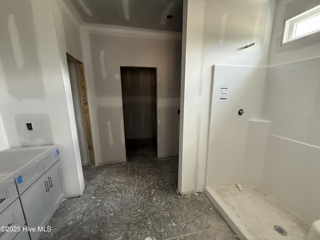 183 Tee Dr, Selma, NC 27576 - bathroom featuring a shower and vanity