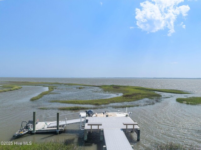 316 Bettie Path Rd, Beaufort, NC 28516 - dock area featuring a water view
