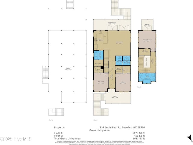 316 Bettie Path Rd, Beaufort, NC 28516 - home floor plan