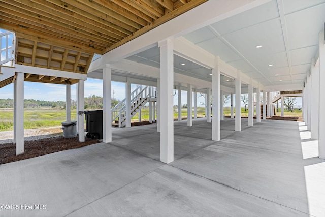 316 Bettie Path Rd, Beaufort, NC 28516 - view of patio / terrace with stairs and a carport