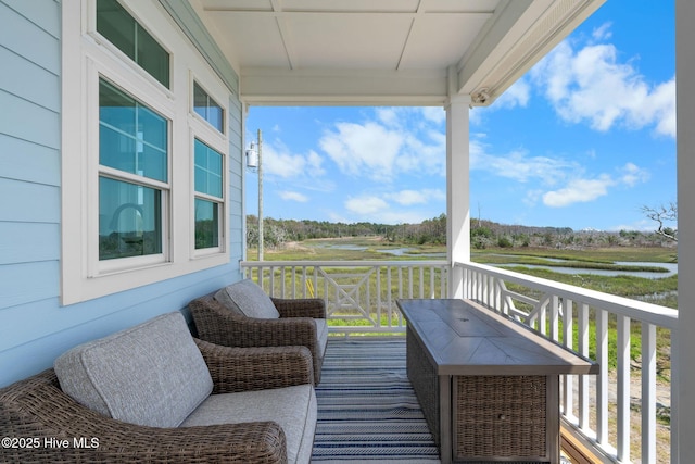 316 Bettie Path Rd, Beaufort, NC 28516 - wooden deck with a water view