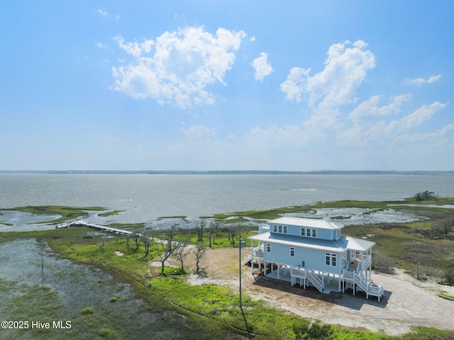 316 Bettie Path Rd, Beaufort, NC 28516 - water view with stairway