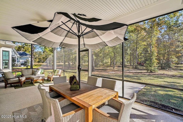 3810 River Park Way NE, Leland, NC 28451 - sunroom featuring an outdoor hangout area