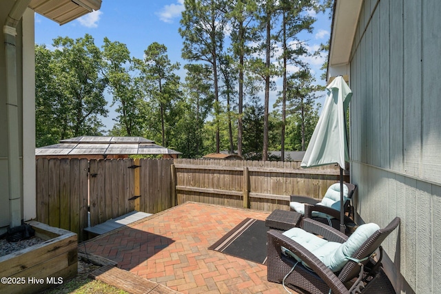 140 One Down St, Southern Pines, NC 28387 - fenced backyard with a patio