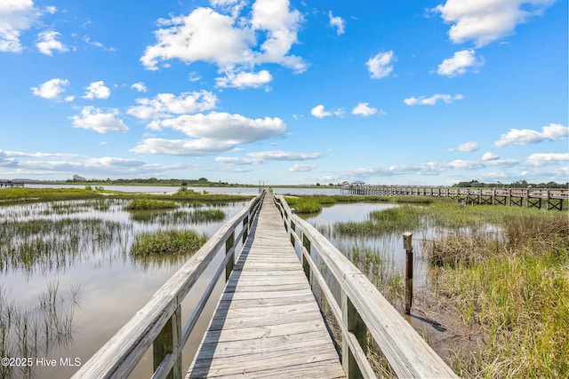 1137 Indigo Cir, Sunset Beach, NC 28468 - dock area with a water view