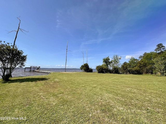 141 Baybreeze Dr, Shiloh, NC 27974 - view of grassy yard with a water view