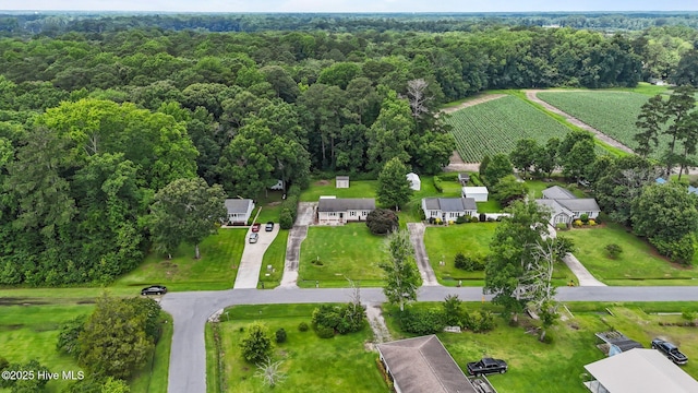 114 Maid Marian Ln, Washington, NC 27889 - aerial view of property's location with a heavily wooded area