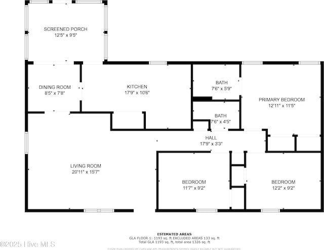 114 Maid Marian Ln, Washington, NC 27889 - view of property floor plan