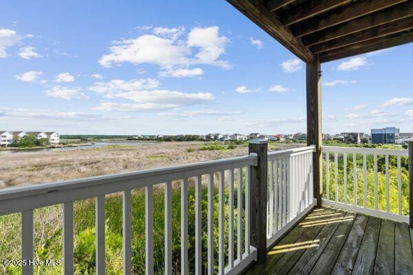 1505 N New River Dr Unit 210, Surf City, NC 28445 - view of wooden deck