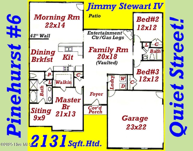 12 Deerwood Ln, Pinehurst, NC 28374 - floor plan / room layout