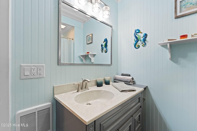115 NE 66th St, Oak Island, NC 28465 - full bath with vanity and heating unit