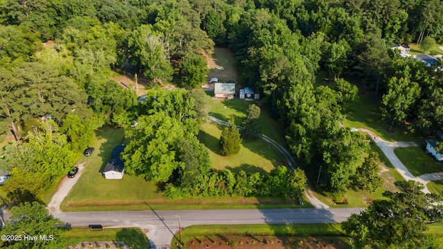 215C Battleground Ave, New Bern, NC 28560 - aerial view of a heavily wooded area
