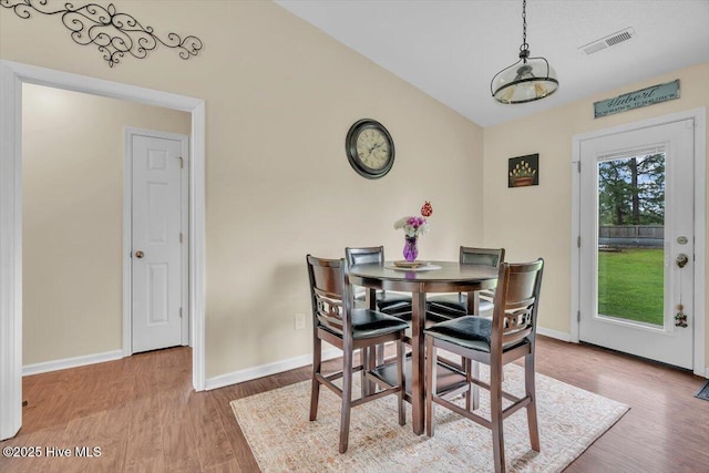 136 Van Riggs Rd, Hubert, NC 28539 - dining room with wood finished floors and baseboards