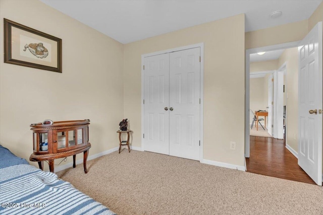 136 Van Riggs Rd, Hubert, NC 28539 - bedroom featuring carpet flooring and a closet