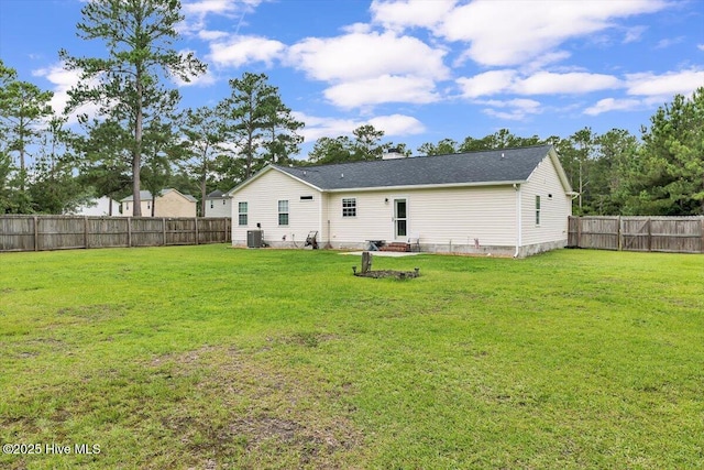 136 Van Riggs Rd, Hubert, NC 28539 - rear view of house with a fenced backyard