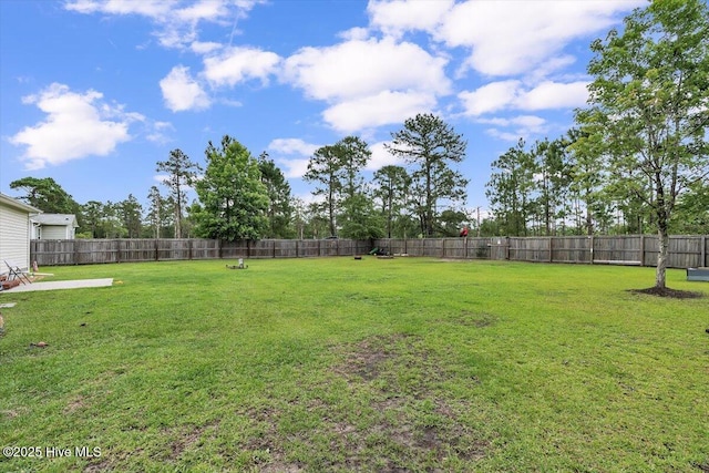 136 Van Riggs Rd, Hubert, NC 28539 - fenced backyard featuring a patio