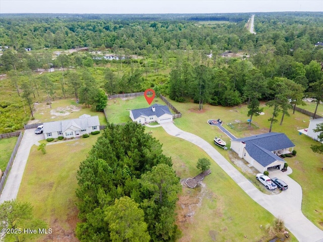136 Van Riggs Rd, Hubert, NC 28539 - drone / aerial view of a forest