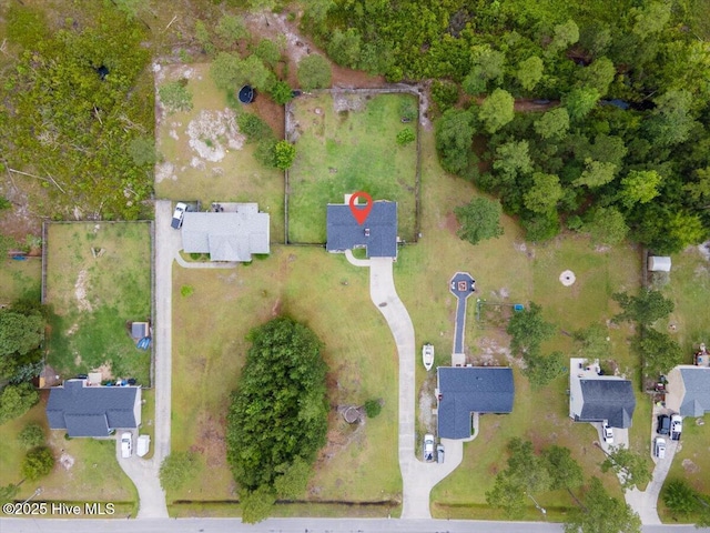 136 Van Riggs Rd, Hubert, NC 28539 - aerial view of property and surrounding area