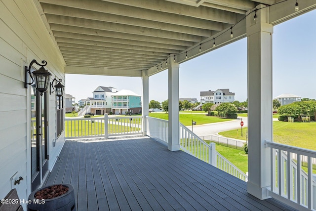 520 Cannonsgate Dr, Newport, NC 28570 - porch with a residential view and a yard