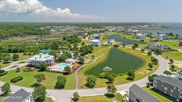 520 Cannonsgate Dr, Newport, NC 28570 - bird's eye view of a large body of water