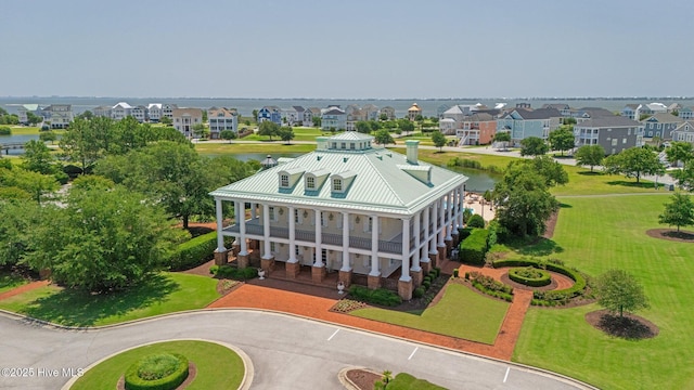 520 Cannonsgate Dr, Newport, NC 28570 - aerial perspective of suburban area featuring a nearby body of water