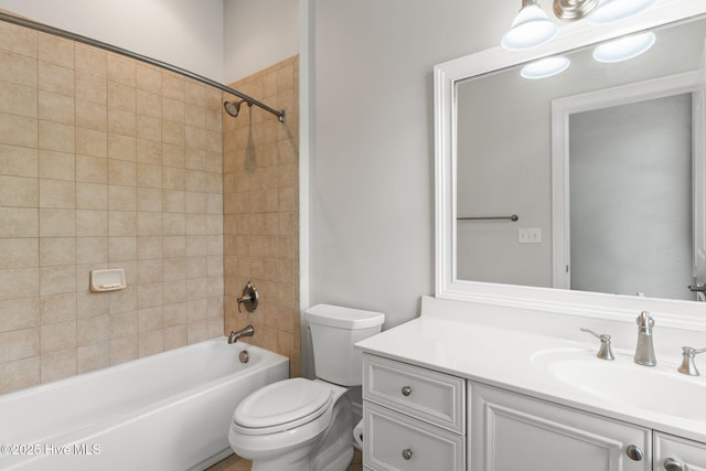 733 Legare Ln SW, Supply, NC 28462 - bathroom featuring vanity, toilet, and shower / bathtub combination