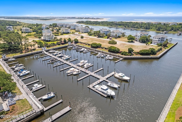 733 Legare Ln SW, Supply, NC 28462 - drone / aerial view of numerous boat docks and a nearby body of water