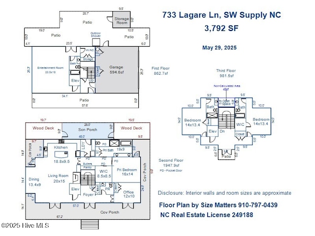 733 Legare Ln SW, Supply, NC 28462 - property floor plan