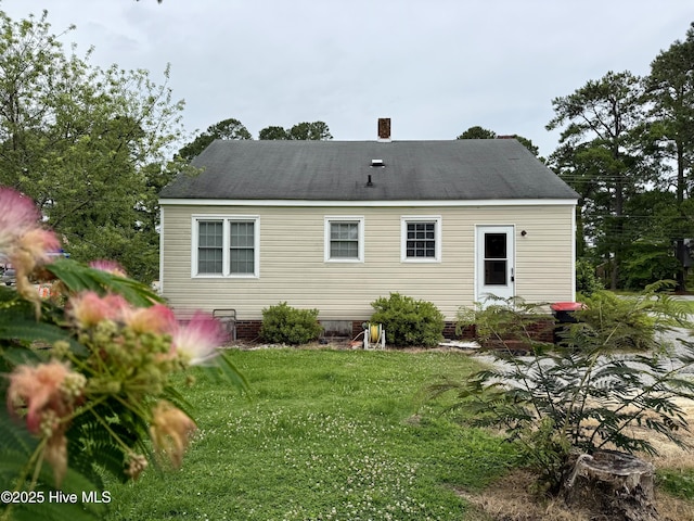 110 N Main St, Colerain, NC 27924 - rear view of house with a lawn