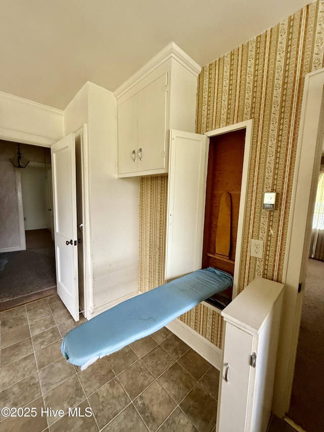 110 N Main St, Colerain, NC 27924 - mudroom featuring wallpapered walls and tile patterned flooring