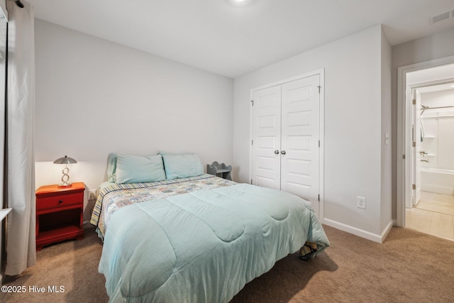 6476 Merceron St Unit 2B, Ocean Isle Beach, NC 28469 - carpeted bedroom with a closet and baseboards