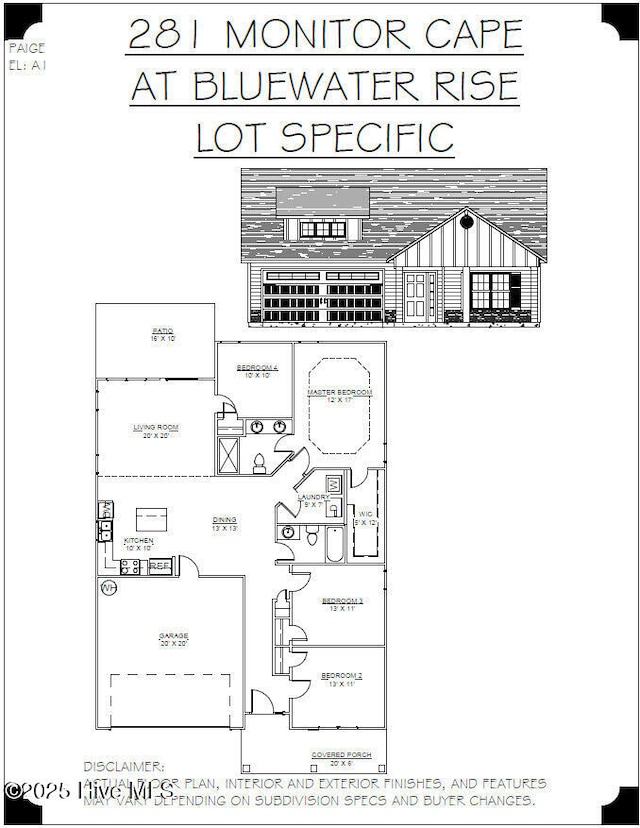 2008 Bluewater Blvd, New Bern, NC 28562 - view of home floor plan