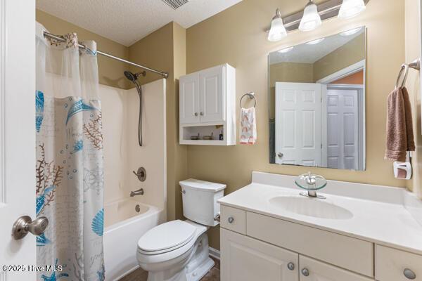 1135 Sunburst Way, Leland, NC 28451 - full bath featuring vanity, toilet, and shower / bathtub combination with curtain