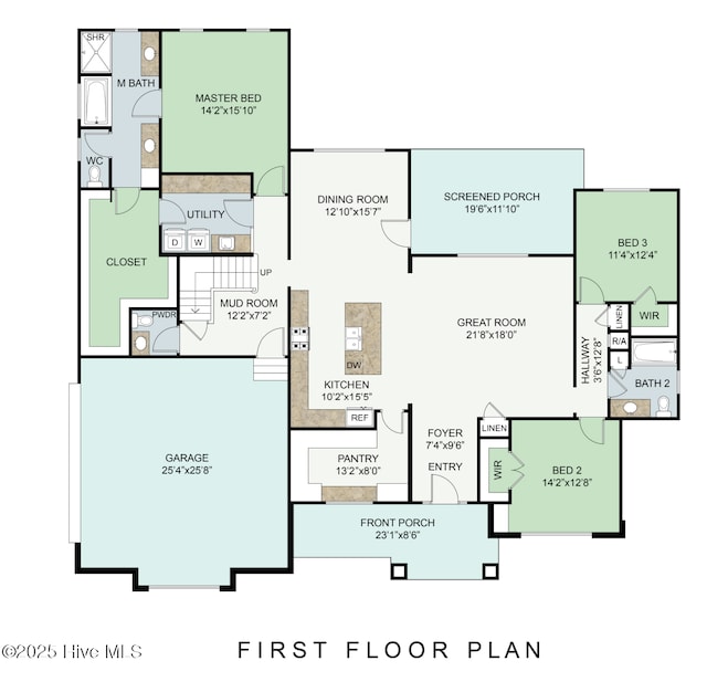 445 Oldham Rd, West End, NC 27376 - view of floor plan / room layout