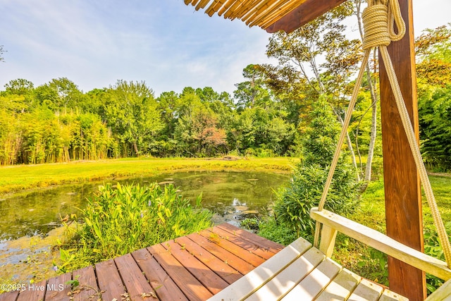 414 Yaupon Dr, Southport, NC 28461 - deck featuring a water view