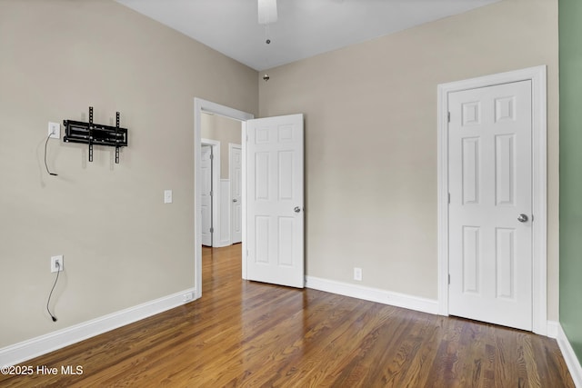 5622 Shell Road Village Dr, Wilmington, NC 28403 - unfurnished bedroom featuring wood finished floors and baseboards