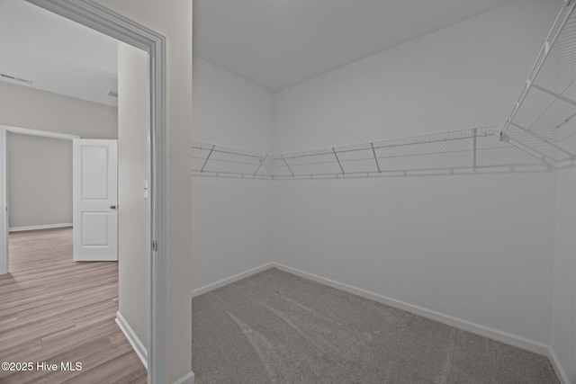 1008 Rodanthe Dr, New Bern, NC 28562 - walk in closet with light wood finished floors