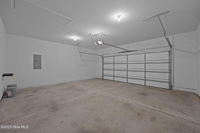 1008 Rodanthe Dr, New Bern, NC 28562 - garage with electric panel and a garage door opener