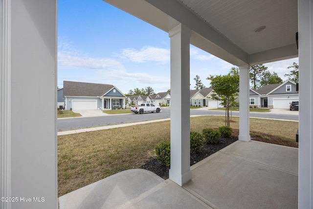 1008 Rodanthe Dr, New Bern, NC 28562 - covered porch featuring a residential view and a yard