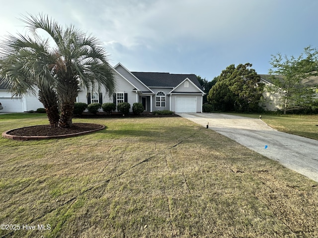 1001 Windgate Dr, Wilmington, NC 28412 - view of front of home featuring driveway, a garage, and a front lawn
