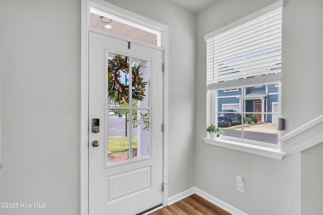 6751 Blacktip Ln, Wilmington, NC 28412 - foyer featuring wood finished floors and healthy amount of natural light