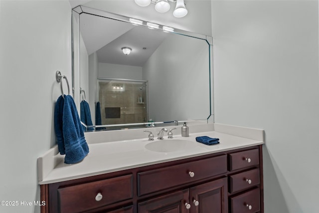 30 Spring Valley Ct, Pinehurst, NC 28374 - bathroom featuring vanity and a stall shower