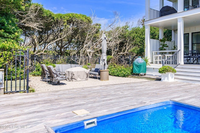585 Forest Dunes Dr, Pine Knoll Shores, NC 28512 - view of swimming pool featuring a deck