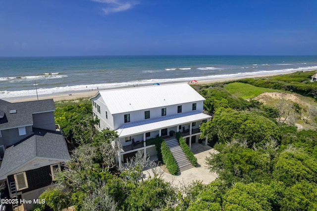585 Forest Dunes Dr, Pine Knoll Shores, NC 28512 - drone / aerial view of unending shoreline